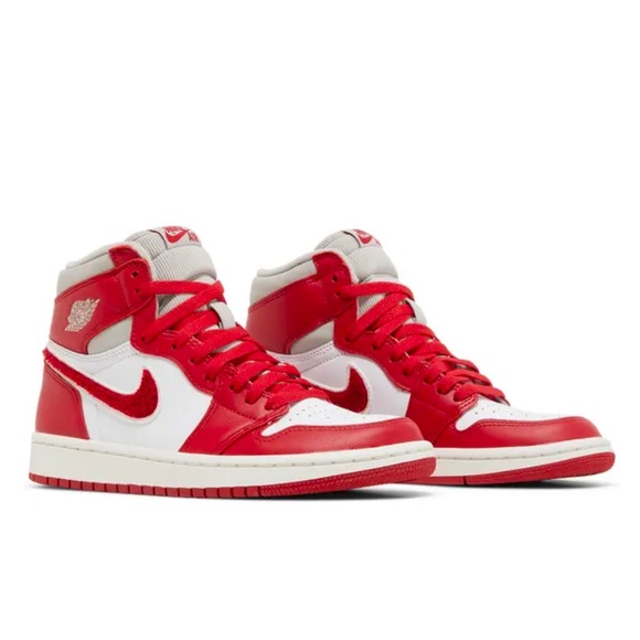 NWT: Nike Women's Air Jordan 1 (Varsity Red-Sail) - Picture 1 of 11